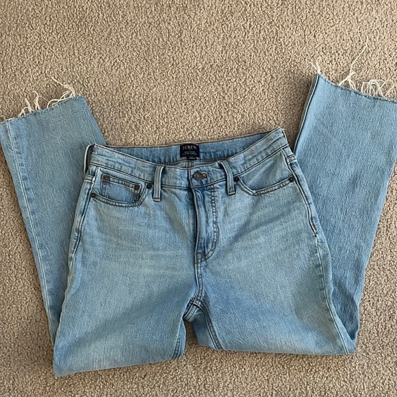 “J.Crew: Mid-rise flare crop” Great condition, lighter wash - Picture 1 of 10